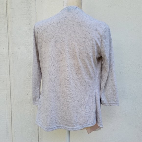 Brixon Ivy Stitch Fix Light Grey Pinson Drape Open Front Cardigan Large xs. - Picture 2 of 4